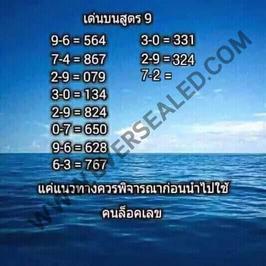 หวยคนล็อคเลข 16/5/62