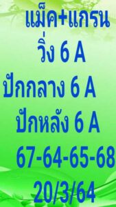 หวยมาเลย์วันนี้ 20/3/64 ชุดที่ 8