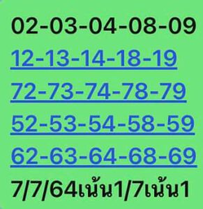 หวยหุ้นวันนี้ 7/7/64 ชุดที่ 9