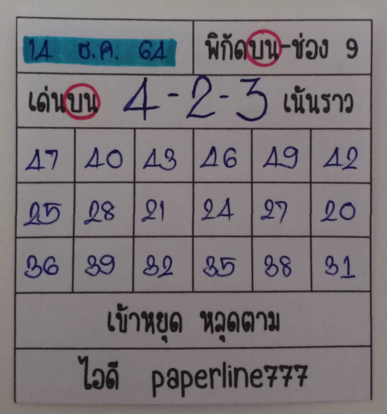 หวยหุ้นวันนี้ 14/12/64 ชุดที่ 6