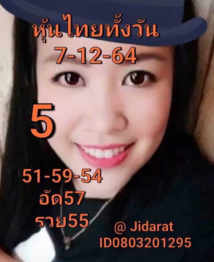 หวยหุ้นวันนี้ 7/12/64 ชุดที่ 3