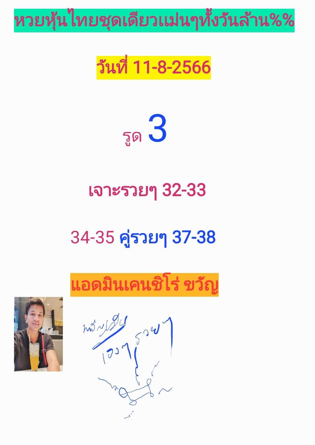 หวยหุ้นวันนี้ 11/8/66 ชุดที่ 7